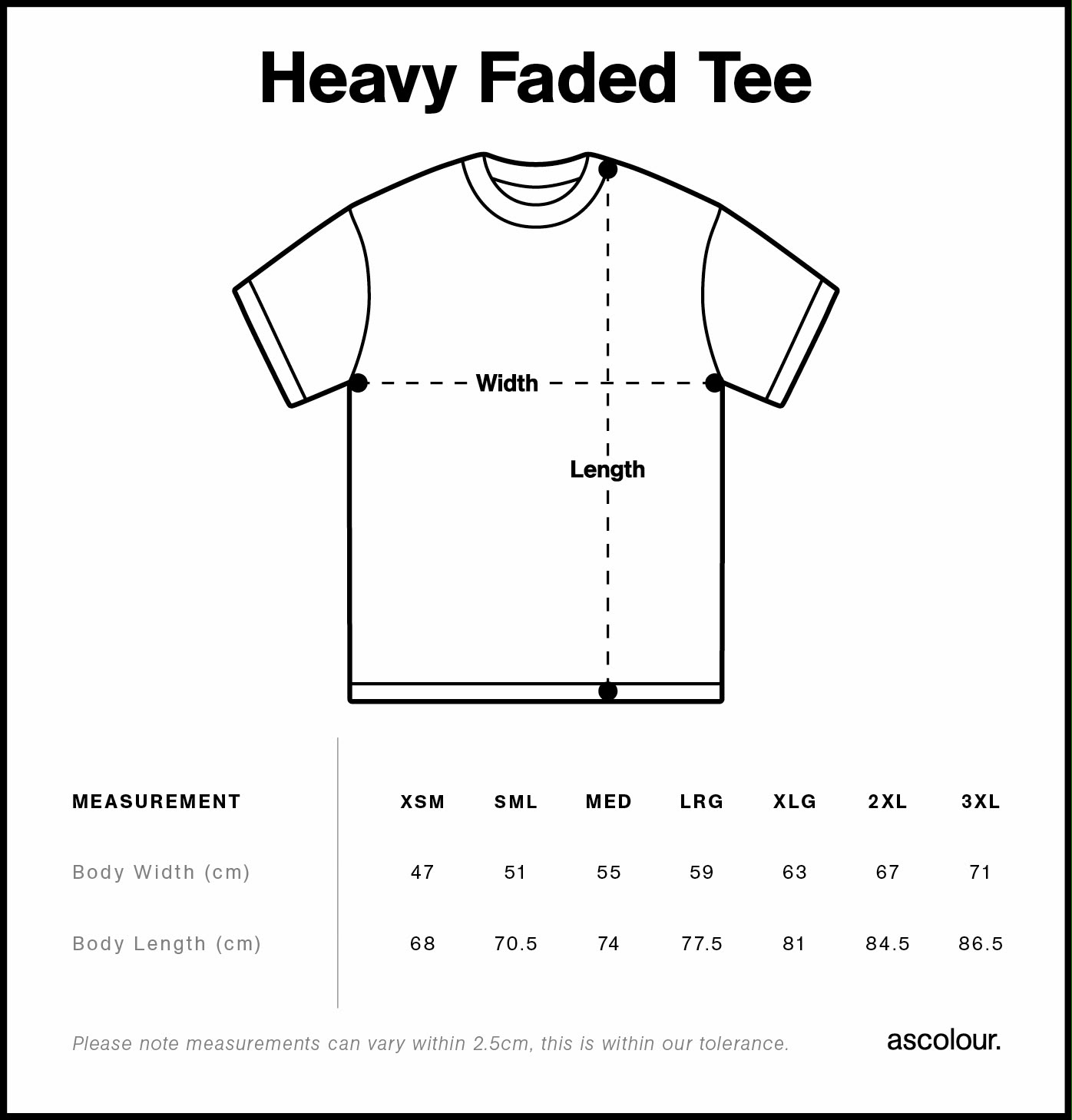 Artevō Jiu Jitsu Academy khaki competition t-shirt size guide